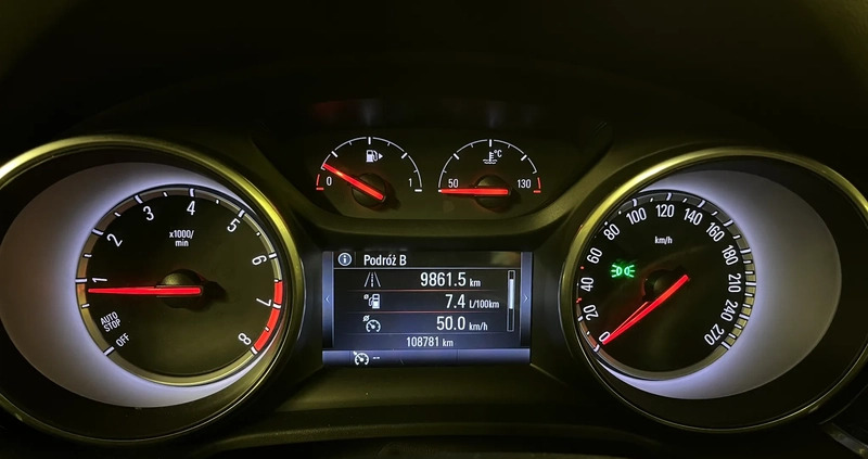 Opel Insignia cena 69900 przebieg: 108800, rok produkcji 2018 z Warszawa małe 436